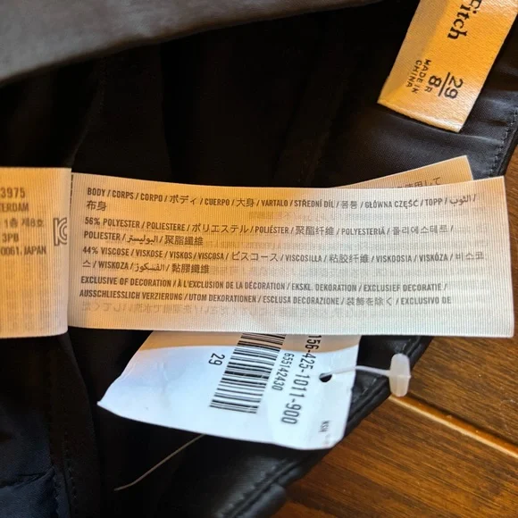 New with Tags Abercrombie & Fitch Sloan Tailored
Pant Satin in Black Size 8 - Picture 9 of 11